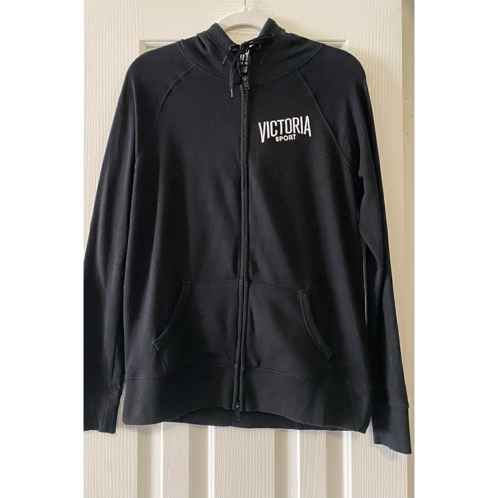 Victoria’s Secret sport zip up hoodie black￼ - Picture 2 of 5